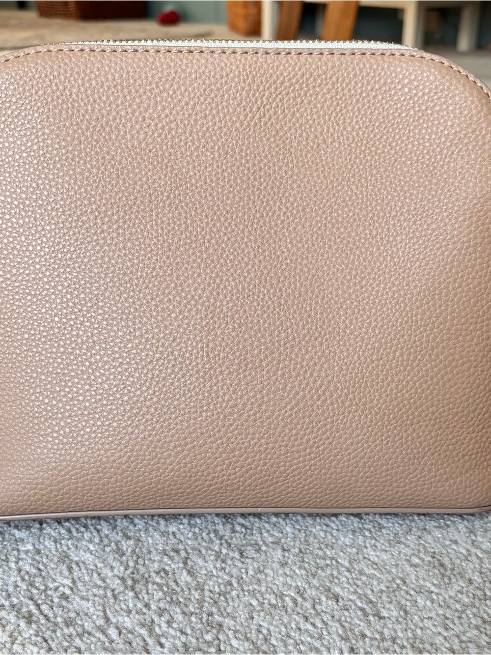 Nanette Lepore Triple Section Colorblock Crossbody EUC Beige & Ivory - Picture 11 of 12